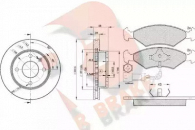 R BRAKE 3r04104844 -  